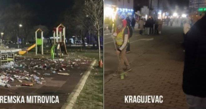 Slike iz Kragujevca i S. Mitrovice – dvije realnosti Srbije: Za SNS-ovcima ostala deponija… ‘Zar su i ovo bacali?!’